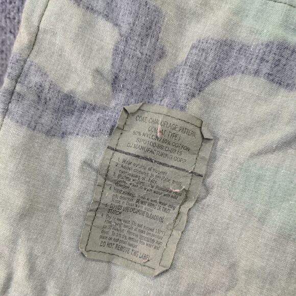 US Navy Sea Cadets Woodland Camo Type I Combat Coat Green Brown Small - Picture 3 of 15